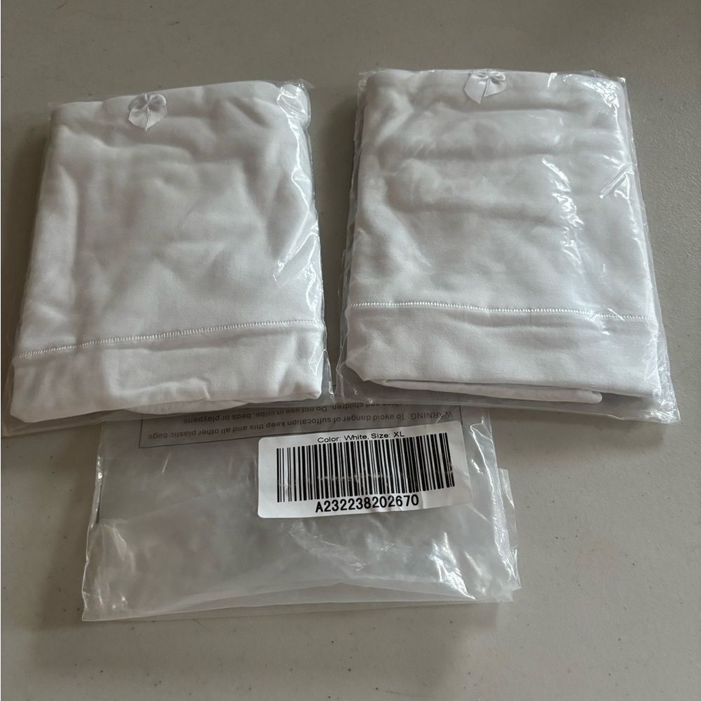 2 White XL Underware. XL. Qvc